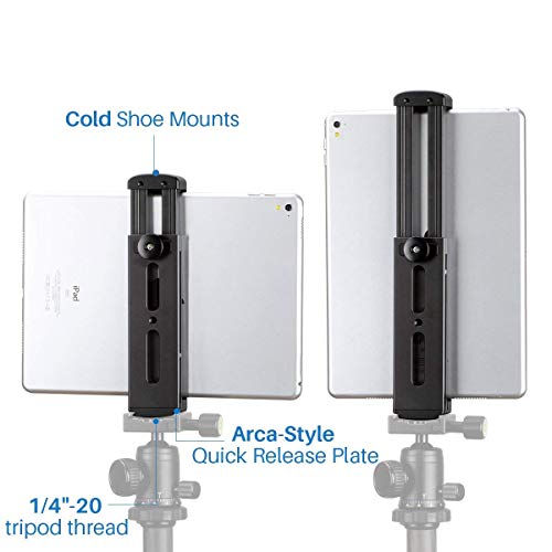 Ulanzi iPad Tripod Mount, Adapter - Aluminum Metal Tablet Tripod Mount with Cold Shoe, iPad Mount fo - //coolthings.us