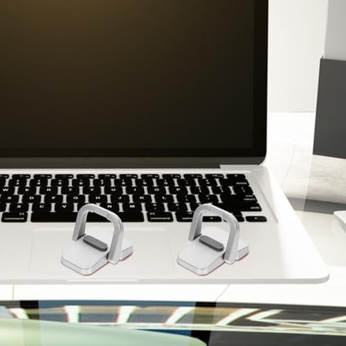 Soporte metálico para laptop ajustable portátil color plata miniatura 7