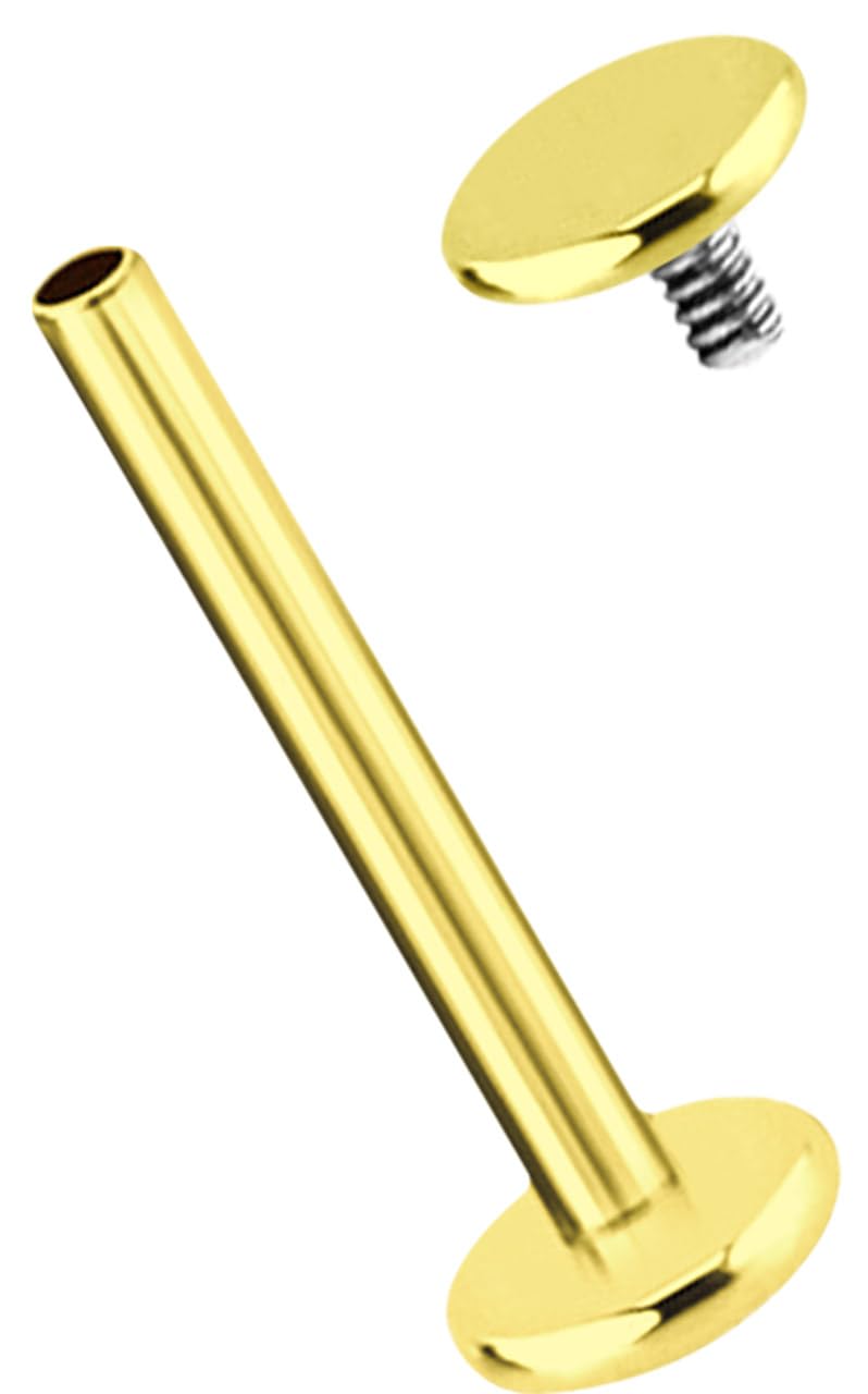 Labret Con Rosca Interior Con Brillante (Titanio) | Tienda De Piercings En Línea - Foto 12