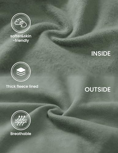 CRZ YOGA Womens Fleece Shacket Jackets Fall Warm Casual Long Sleeve Button Down Shirts with Pocket3