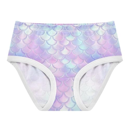 Joisal Toddlers Underwear Floral 2t Cotton Little Girl Panties Animals Briefs Girls Undies Mermaid Scales Pastel