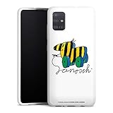 PASSGENAUES DESIGN - Das Smartphone Case ist kompatibel mit dem Galaxy A51 & ist auf das Design zugeschnitten. Kanten- und Eckenschutz beim Herunterfallen des Handys kann somit gewährleistet werden.