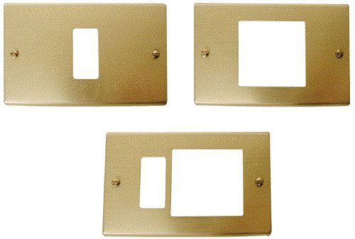 Placca Linea Magic 3 Posti in Alluminio col. Champagne