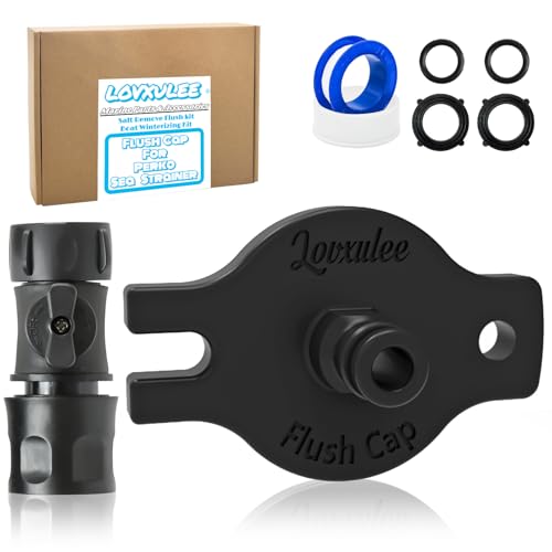 LOVXULEE Salt Remove Flush kit,Boat Winterizing Kit,for Perko Sea Strainer Flush Cap，Quick Connect Flush Cap for perko 493（Small Cap2.5 Diameterfit for 1/2