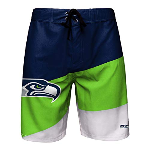 Image of FOCO Mens NFL Team Logo Color Dive Swim Boardshorts
