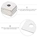 GLEAVI 40pcs Heavy Duty Square Washers Plaster Washers for Automotive Industrial and Household Use