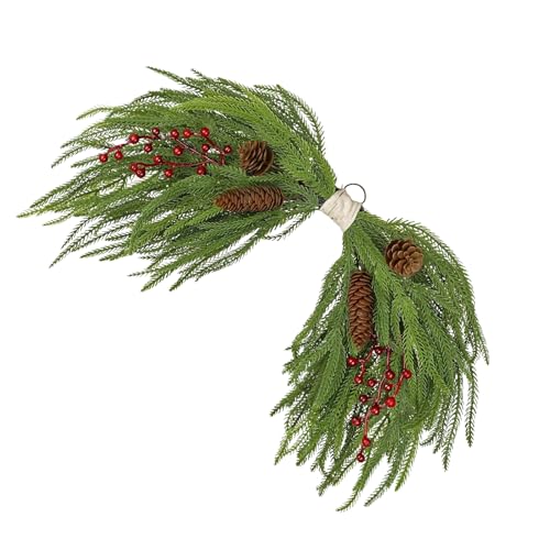 Couronne de Noël extérieur suspendable durable pour porte et clôture