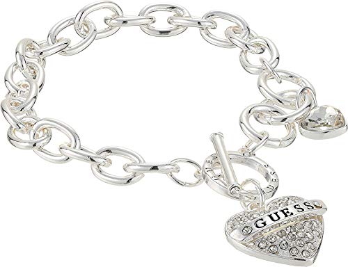 Bracelet cœur GUESS argenté l'accessoire idéal de vos soirées et journées