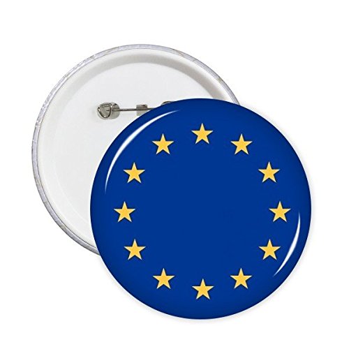 Drapeau national Europe bouton rond pour veste et sac à dos