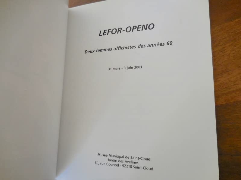 Amazon.co.jp: フランス作品集 LEFOR-OPENO 2001年 デッドストック 