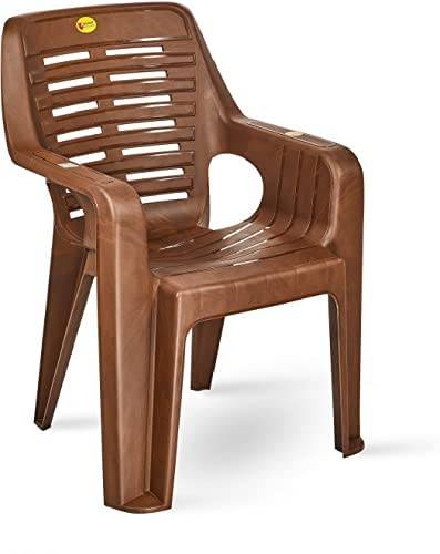 Highway Durable Supreme Sumo Virgin Quality Chair (Weight Bearing Capacity 200 kgs) (3 Years on Manufacturing defect) Plastic Outdoor Chair Brown (Pack of 1) 2