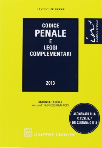 Codice penale e leggi complementari Codice penale e leggi complementari