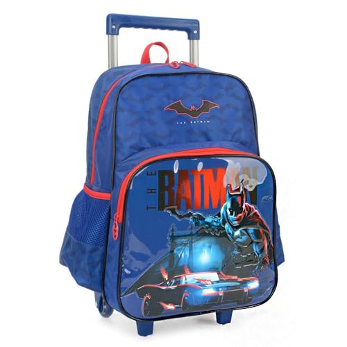 MOCHILA COM RODAS BATMAN - AZUL - UP4YOU