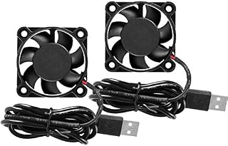 Kyrio DC USB Brushless Cooling Fan 5V 4010 3D Printer Fan 40mm x 40mm x 10mm Dual Ball Bearing Mini Fan for Computer Case Small Appliances Series Repair Replacement 2 Pack