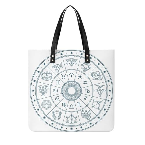 Sac à main shopper Constellation : grand tote bag de voyage pour femmes 39x39cm