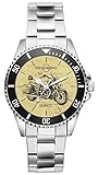 Herren Armbanduhr Ø 40 mm Geschenk für Moto Guzzi California Motorrad Fahrer Fans Kiesenberg Uhr 20425