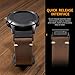 Handmade Double Sided Leather Band Compatible With Garmin Watch Band 22mm，Quickfit Retro Design Genuine Leather Band For Garmin Fenix 8 Fenix E 47mm/ 7/6 Pro/5 Plus/MARQ/Forerunner 935(Brown/Black)