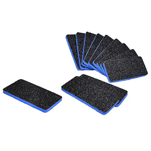 Limas de uñas redondas grano 100/180 en color negro, pack de 12 unidades