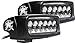 Rigid Industries 91532 SRQ2 Amber Driving LED Light, (Set of 2)