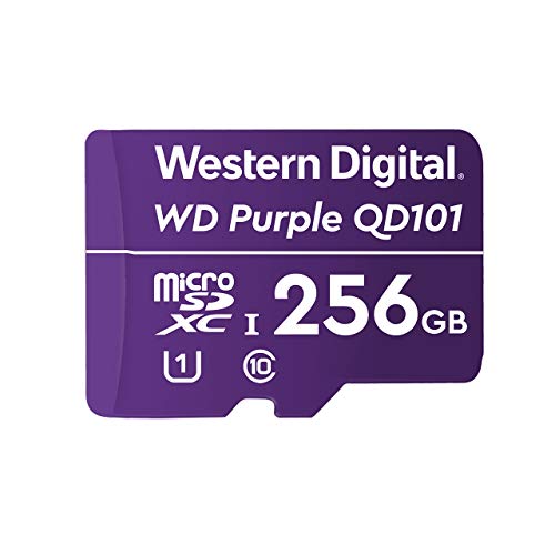 WD Purple 256Go Surveillance microSD XC Class - 10 UHS 1