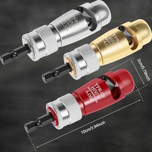 Cable Wire Stripper, 2024 New Aluminum Alloy Cable Twisting Stripping Tool with Wrench, Portable Power Drill Wire Stripper Cutter Tool Screwdriver Hand Drill Cable Stripper for Hand Drill (3 Pcs)