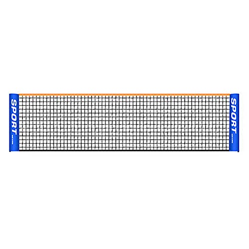 Besuntek Portable Tennis Net,10Ft Durable Nylon Mesh Badminton Net ,Easy Setup Nylon Sports Net Without Poles For Indoor/Outdoor Tennis Soccer Pickleball Kids Volleyball Backyard Beach Driveway #TOP5