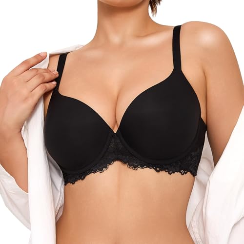 Popilush Minimizer Bras for Women Full Coverage Lace Supportive Bra Comfortable Everyday Wear
