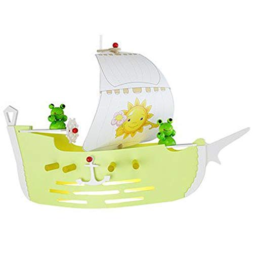 Suspension voilier Elobra luminaire bois plafond enfant A++