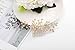 IYOU Peine para el cabello nupcial con cristales brillantes Flor dorada Pieza...