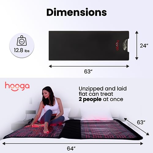 Red Light Therapy Blanket for Body, 1800 LEDs Red Near Infrared 660nm 850nm Full Body Pod, Wrap to Improve Sleep, Skin Health, Pain, Anti-Aging, Energy, Recovery, Performance. Full Body Coverage. - Image 4