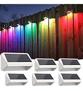 Bridika Luces Solares Para Valla De Color Blanco Cálido Y Blanco, Luces Solares De Pared Para