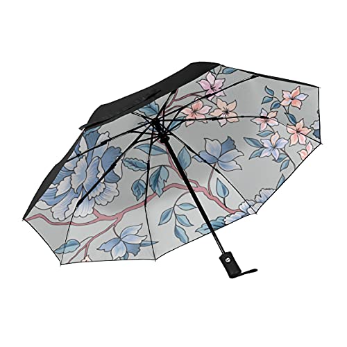 Parapluie de voyage coupe-vent et léger pour se protéger de la pluie et des UV