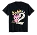 Kinder Geburtstagsshirt Eule 2 Geburtstag Mädchen 2 Jahre Ich bin 2 T-Shirt