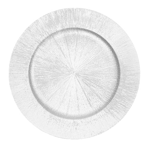Juego de 50 Platos Redondos Decorativos Reutilizables 12.99 in miniatura 3