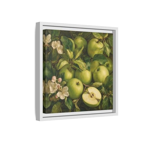 Tableau de cuisine pommes vertes déco murale salon 12x12