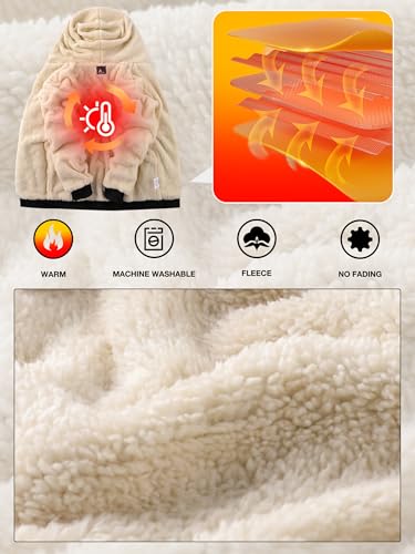 Image of ZITY Heavy Thick Hoodies for Men Plaid Flannel Warm Sherpa Fleece Lined Winter Full Zip Up Coat