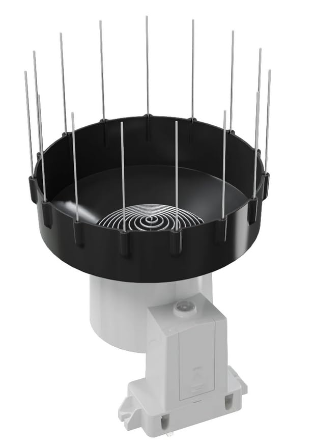 froggit DP80 PRO Drahtloser selbstentleerender Regenmesser-Sensor mit neuen 3,5cm erhöhten Regentrichter inklusive Vogelabwehr