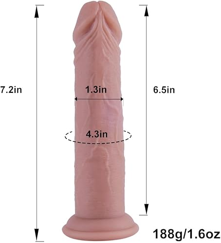 Miniatura 6 de Consolador de succión realista pequeño de 6.8 pulgadas, material de silicona seguro para el cuerpo, juguete sexual para principiantes, vida como
