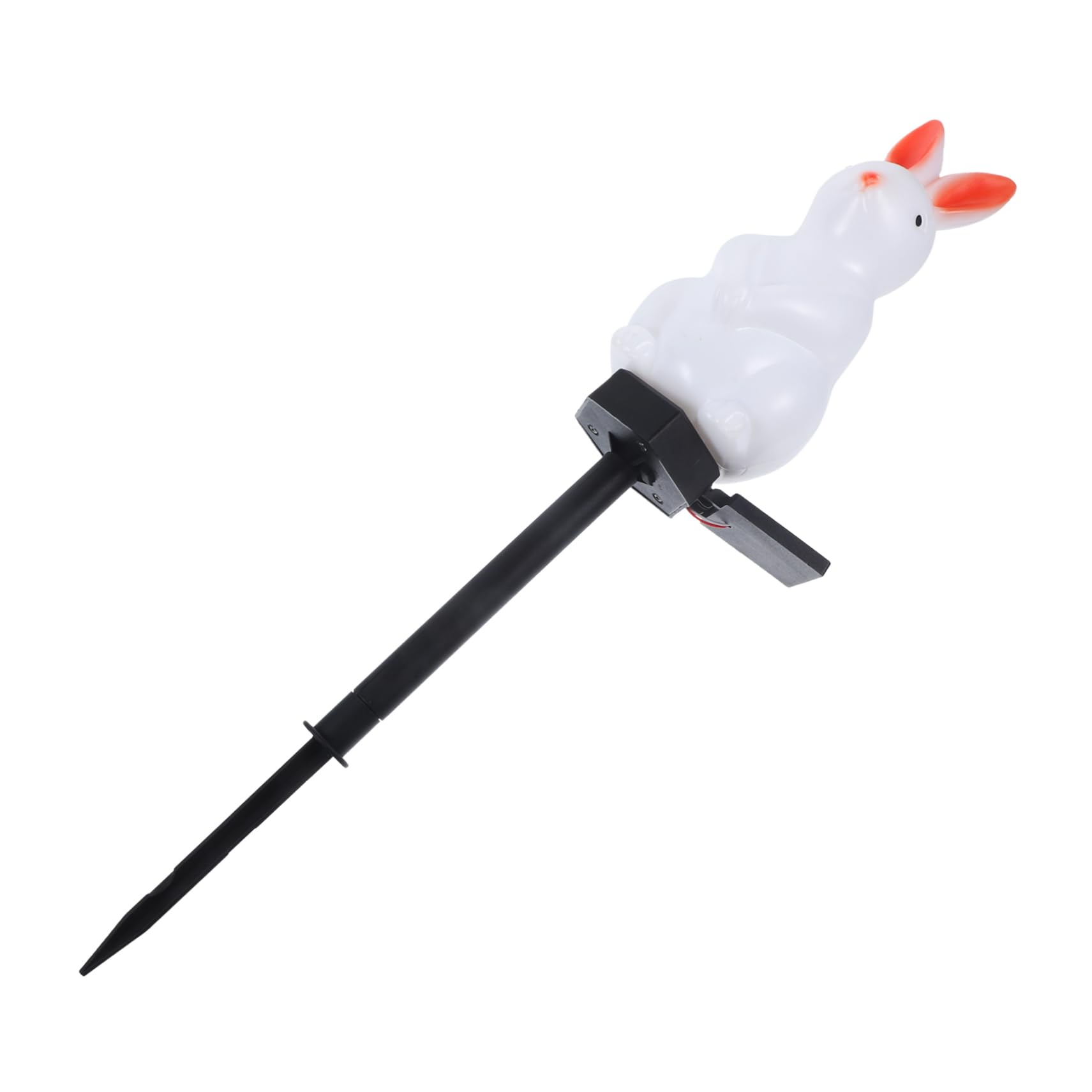 Garneck Solar Rabbit Floor Lamp Path Rabbit Lamp Object Light Cute Ground Solar Decorative Powered Outdoor Decorations Garden Bunny Easter Lights Easter Landscape Decor White Abs