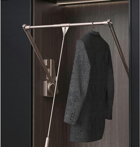 Tringle de placard extensible réglable et double tampon pour cintres