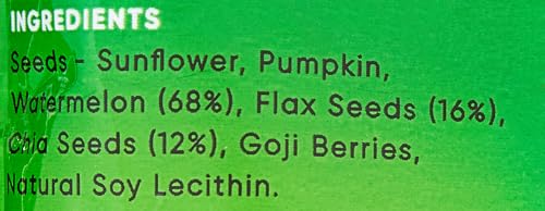 Image of True Elements Antioxidant Mix Seeds 125g - Seeds for Eating | Sunflower, Pumpkin, Watermelon, Flax, Chia and Gojiberries (Pack of 2)