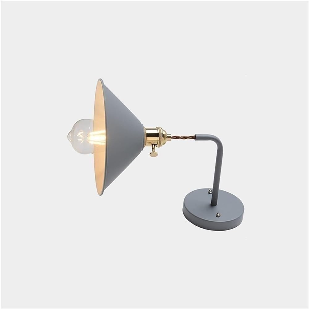 Przemysłowa lampa ścienna w stylu vintage z łabędzią szyją, zielony metalowy klosz, mosiężna lampa Aent E26/E27 do sypialni, kuchni, przedpokoju, oświetlenie do czytania