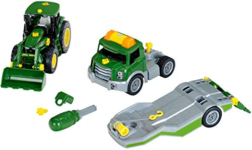 Theo Klein John Deere Transporter mit Traktor Motorik-Spielzeug ab 3 Jahren – Ansicht 2