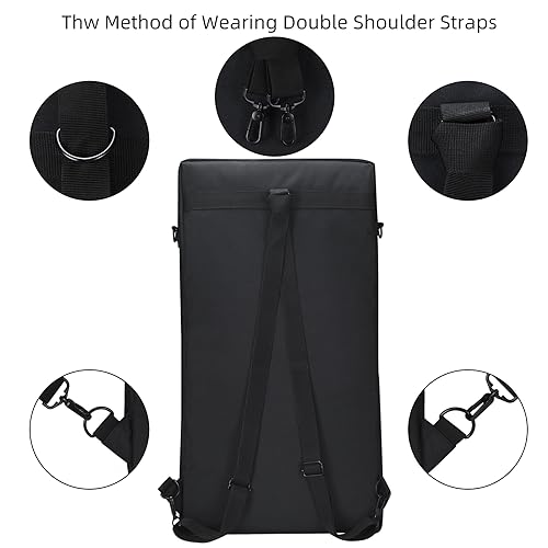Image of DJ controller case for Pioneer DDJ FLX6 gt,Pioneer DDJ FLX6 Soft travel storage box compatible with pioneer DDJ SX /DDJ SX2 /DDJ SX3, portable controller protective bag with adjustable shoulder straps