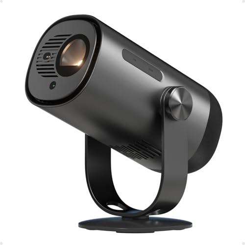 Dangbei Freedo Portable Projector 1080P, GTV with Licensed Netflix, 2.5hrs Battery, 450 ISO Lumens, 180-inch Display, Dolby Audio, DLP Min Projector with Wifi and Bluetooth, HRD10 Grey