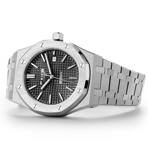 Orologio Meccanico Automatico: Movimento a carica automatica, senza batteria, viene caricato dai gesti del polso, è ecologico. L'orologio può essere caricato manualmente ruotando la corona.