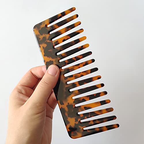 2 Peines grandes desenredantes para cabello rizado miniatura 6