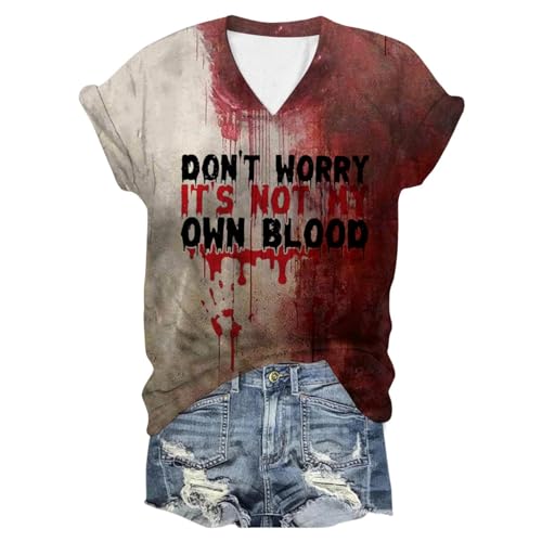 Maglietta a maniche corte, con scollo rotondo, per Halloween, per Halloween, horror Movie Tees, 9-nero, XXXL