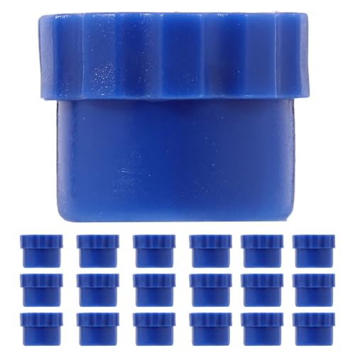 Tapas de punta de plástico azul de laboratorio y accesorios de cierre hermético, 150 u