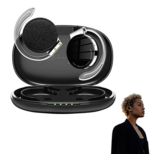 Vigcebit Auriculares Abiertos – Acoplamiento automático de Auriculares inalámbricos con Oreja Abierta, Auriculares portátiles para Exteriores para la Noche, Ciclismo, Senderismo, conducción